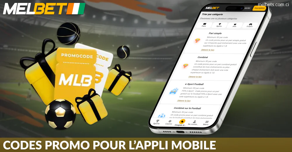 Utiliser un code promo sur l'application Melbet CI