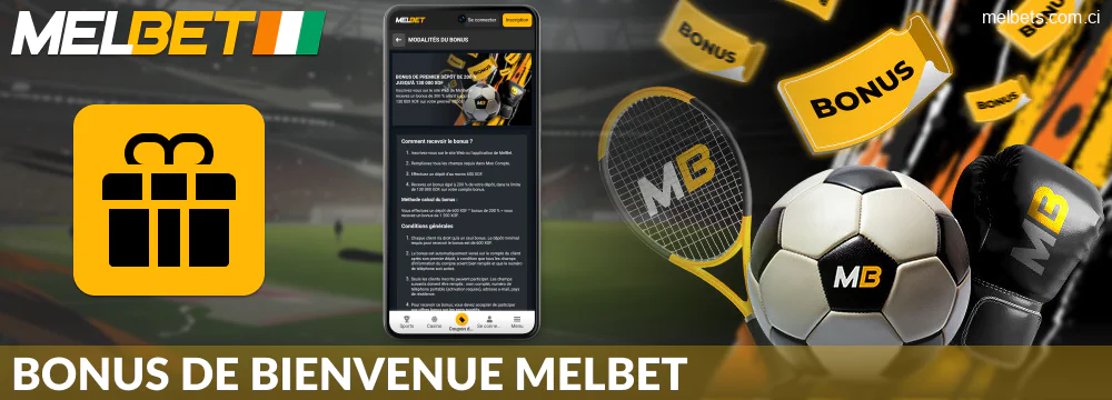 Bonus sur le premier dépôt Melbet pour les Ivoiriens