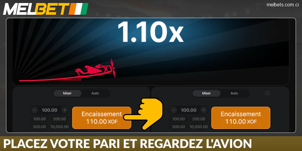 Placez votre mise dans Aviator sur Melbet Côte d’Ivoire