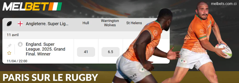 Parier sur le rugby avec Melbet CI